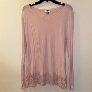 Old Navy shirt with lace detail